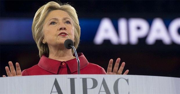Critics Aghast at 'Disgusting Speech' Clinton Just Gave to AIPAC