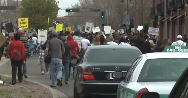 Hundreds Protest Albuquerque's Trigger-Happy Police Department