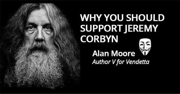 Why V for Vendetta Author Alan Moore Says You Should Support Jeremy Corbyn