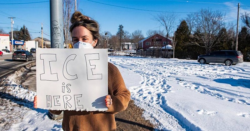 Federal Agent Tells Maine ICE Observer She's Going in 'Nice Little Database' for 'Domestic Terrorists'