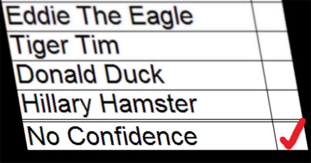 It's Not Democracy Unless "No Confidence" Is on the Ballot