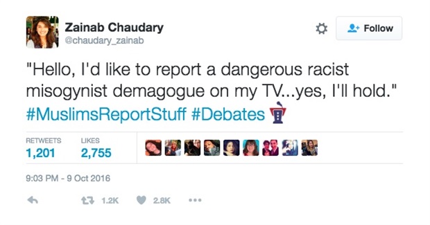 #Muslimsreportstuff - the Best Thing to Come Out of Presidential Debate