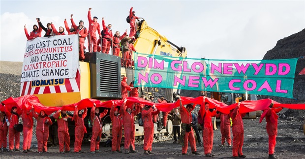 In Celebration of a Beautiful Action to Shut Down the UK's Largest Opencast Coal Mine
