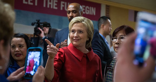 Hillary Clinton, Corporate America and the Democrats' Dilemma