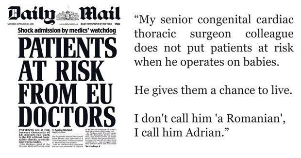 Doctors Response to Daily Mail Bigotry is Beautiful