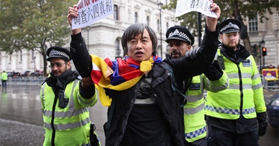 UK Police Raid Home of Tiananmen Square Survivor Over Peaceful Protest