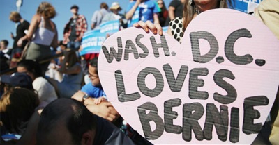 As Establishment Lines up Behind Clinton, Calls Resound to 'Let It Bern'