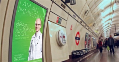 Movement Against Xenophobia Transport Poster Campaign