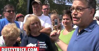 Al Franken Talks Health Care to Crowd Against Health Care Reform