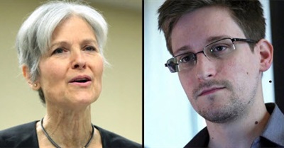 Jill Stein Just Promised to Pardon Snowden, Appoint Him to Cabinet If Elected