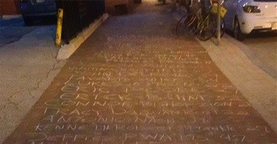 Chalk Names Of Police Murder Victims Stretch Nearly A Mile In Baltimore