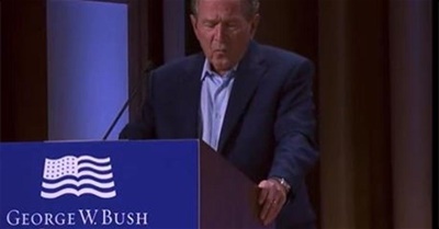 SHOCK Video: George W Bush ADMITS He's A War Criminal In Freudian Slip!