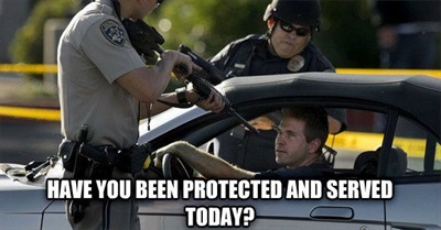Cops Get "Protected and Served," Don't Like It