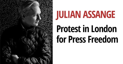 Julian Assange Global Protest in London - Share this video & break the Silence!