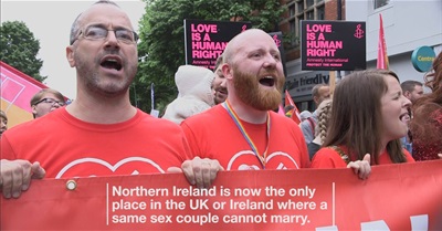 Rally for Equal Marriage in Northern Ireland