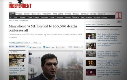 US Unveils Iraq WMD "Curveball-Style" Lies as Pretext for Military Intervention in Syria