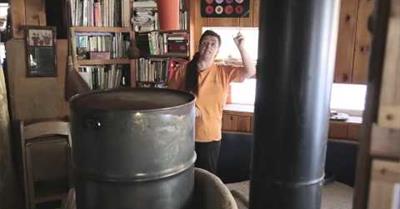 A look at Chelle Lindahl's rocket mass heater