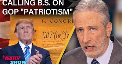 Jon Stewart Calls BS on Trump & the GOP's Performative Patriotism