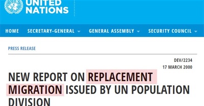 UN Document From 2000 Exposes Global "Migration Replacement" Solution to Developed World Demographics
