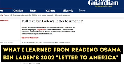 What I Learned From Reading Osama Bin Laden's 2002 "Letter to America"