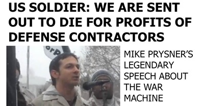 US Soldier: We Must Stop Sacrificing Lives for Defense Contractors
