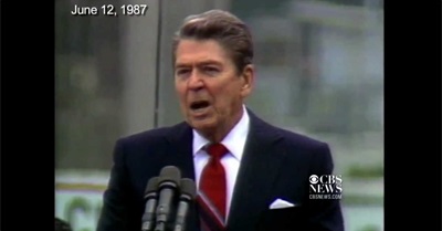 "...tear down this wall."  - Ronald Reagan, Berlin, 1987