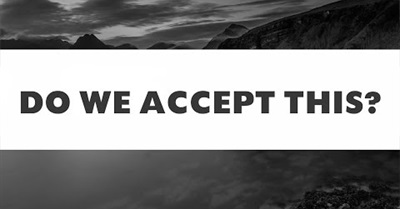 Do we accept this? A film exploring how we are conditioned to accept cruelty in society