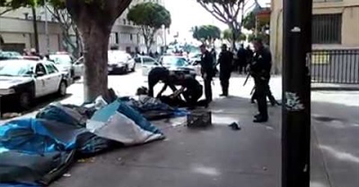 Cops Shoot Man in LA