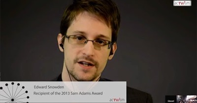 Edward Snowden Sam Adams Award Speech