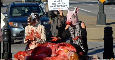 #Swapspeciesism at Meatopia 201. A Human Feast
