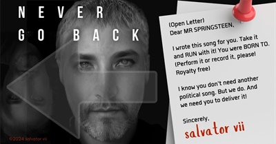 NEVER GO BACK (a rally song)