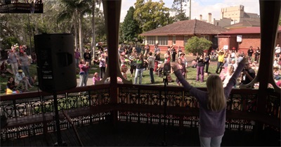 Holley Live Performing 'Free Me' at the Lismore Climate Rally