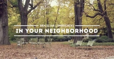 Brazilians Cutting a Tree in Paris (Stunt)