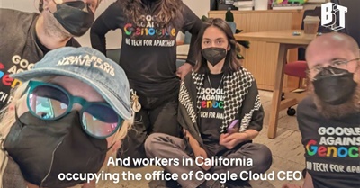 No AI for Genocide: Google Fires 28 Workers for Protesting Contract with Israeli Military