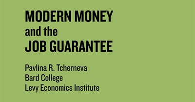 "The Job Guarantee" featuring Pavlina Tcherneva