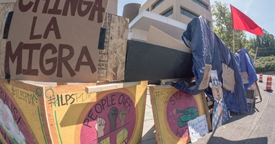 Calls to Abolish ICE Grow as Encampments Multiply Across United States