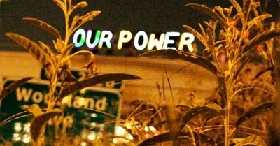 Stop Monsanto - Occupy Austin Overpass Light Brigade